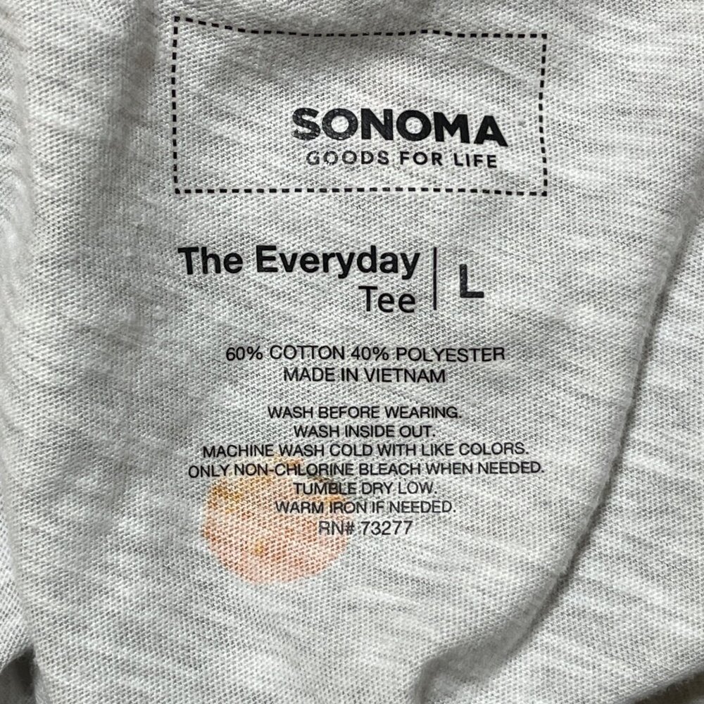 2 Sonoma The Everyday Tee T-Shirt Graphic Print Size L Large - Picture 3 of 7